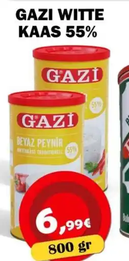 Avantage Supermarkt Gazi witte kaas 55% aanbieding