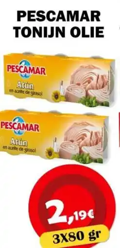 Avantage Supermarkt Pescamar tonijn olie aanbieding