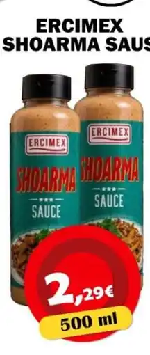 Avantage Supermarkt Ercimex shoarma saus aanbieding
