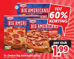 Dekamarkt Dr. oetker big americans pizza aanbieding