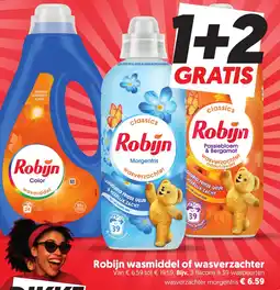 Dekamarkt Robijn wasmiddel of wasverzachter aanbieding