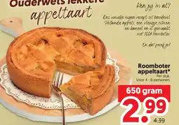 Dekamarkt Roomboter appeltaart aanbieding