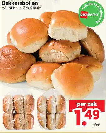 Dekamarkt Bakkersbollen aanbieding