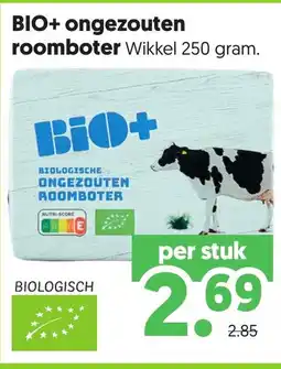 Dekamarkt BIO+ ongezouten roomboter aanbieding