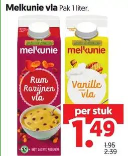 Dekamarkt Melkunie vla aanbieding