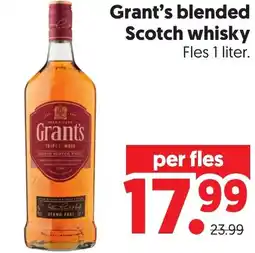 Dekamarkt Grant's blended Scotch whisky aanbieding