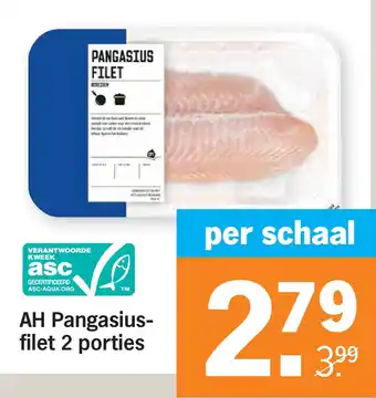 Albert Heijn AH Pangasius- filet 2 porties aanbieding