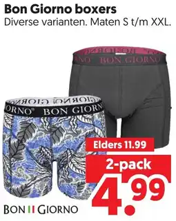 Dekamarkt Bon Giorno boxers aanbieding