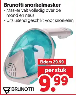 Dekamarkt Brunotti snorkelmasker aanbieding