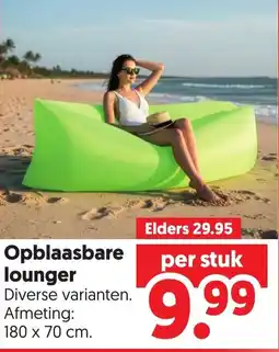 Dekamarkt Opblaasbare lounger aanbieding