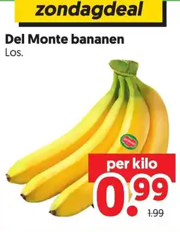 Dekamarkt Del monte bananen aanbieding
