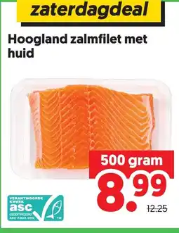 Dekamarkt Hoogland zalmfilet met huid aanbieding