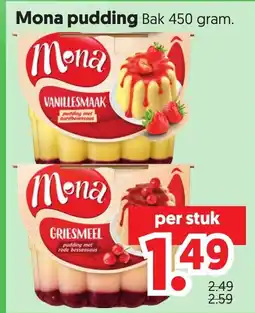 Dekamarkt Mona pudding aanbieding