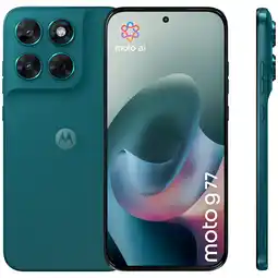 MediaMarkt MOTOROLA Moto G77 - 256 GB Shaded Spruce aanbieding
