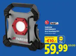 Lidl Parkside Performance Accu-bouwlamp 20 V aanbieding