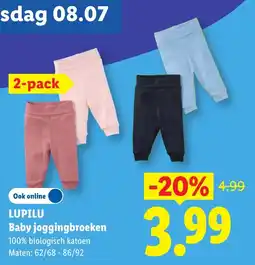 Lidl Lupilu Baby joggingbroeken aanbieding