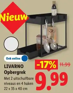 Lidl Livarno Opbergrek aanbieding