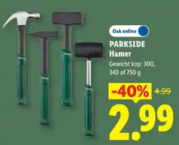 Lidl Parkside Hamer aanbieding
