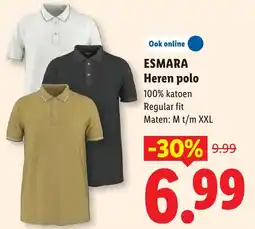 Lidl Esmara Heren polo aanbieding