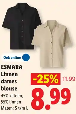 Lidl Esmara Linnen dames blouse aanbieding