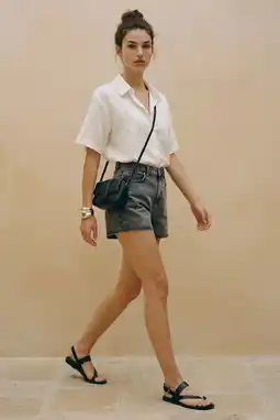 Wehkamp VERO MODA denim slim regularwaist short grey denim aanbieding