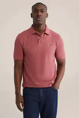 Wehkamp WE Fashion regular polo roze aanbieding