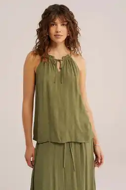 Wehkamp WE Fashion top olijfgroen aanbieding