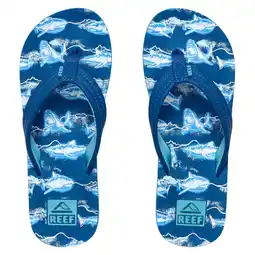 Wehkamp Reef Kids Ahi teenslippers blauw aanbieding