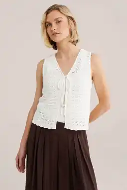 Wehkamp WE Fashion top gehaakt wit aanbieding