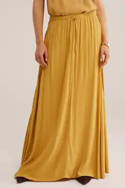 Wehkamp WE Fashion maxi rok geel aanbieding