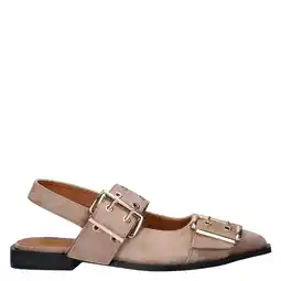 Wehkamp Nelson slingback loafers taupe aanbieding