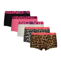 Wehkamp Vingino short - bruin/multicolor (set van 5) aanbieding