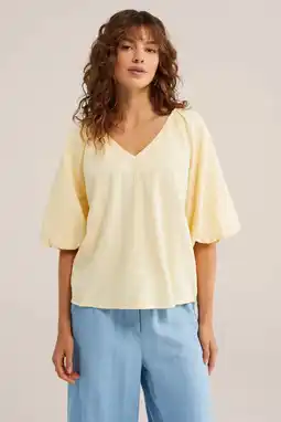 Wehkamp WE Fashion top lichtgeel aanbieding