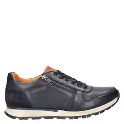 Wehkamp Bugatti leren sneakers donkerblauw aanbieding
