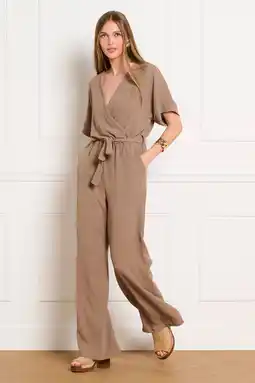 Wehkamp LOLALIZA jumpsuit taupe aanbieding