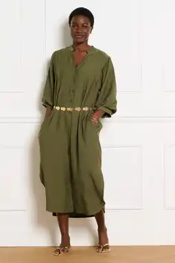 Wehkamp LOLALIZA blousejurk kaki aanbieding