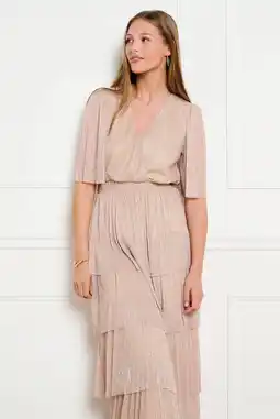 Wehkamp LOLALIZA maxi jurk beige aanbieding