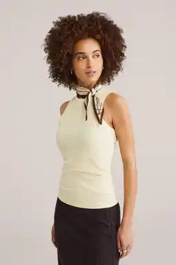 Wehkamp WE Fashion haltertop rib gebreid aanbieding