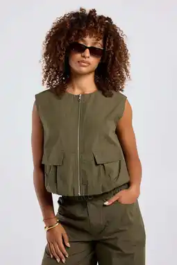 Wehkamp America Today bodywarmer - kaki aanbieding
