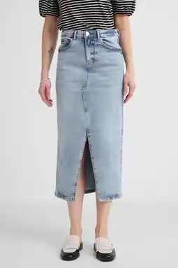 Wehkamp Anytime denim rok bleached blauw aanbieding