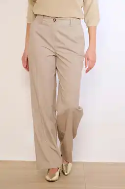 Wehkamp LOLALIZA straight regularwaist pantalon beige aanbieding