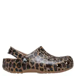 Wehkamp Crocs Peuter/Kleuter graphic clogs met panterprint cognac/zwart aanbieding