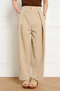 Wehkamp LOLALIZA barrel highwaist broek zand aanbieding