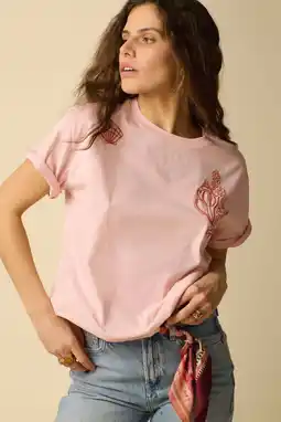 Wehkamp Sissy-Boy broderie T-shirt - lichtroze aanbieding