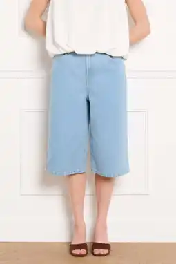 Wehkamp LOLALIZA wide leg highwaist short light blue denim aanbieding