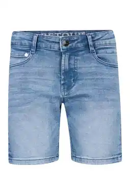Wehkamp Retour Jeans straight regularwaist short light blue denim aanbieding