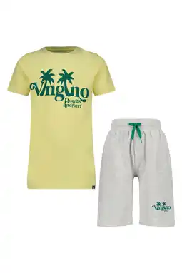 Wehkamp Vingino shortama geel/grijs melange aanbieding