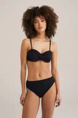 Wehkamp WE Fashion high waist bikinibroekje zwart aanbieding