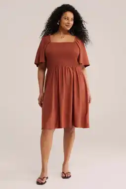 Wehkamp WE Fashion Curve zomerjurk terra aanbieding