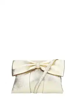 Wehkamp Manfield leren crossbody tas goudkleurig aanbieding